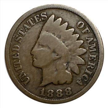 - 1888 U.S. Indian Head Penny - Nice Detail