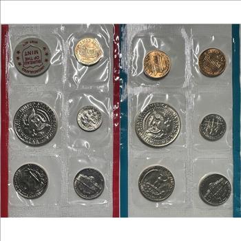 >1972 U.S. Mint Uncirculated Coin Set - 11 Coins and Mint Token in Original Government Packaging