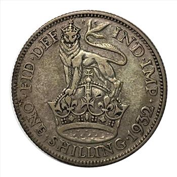 * 1932 Great Britain Silver One Shilling