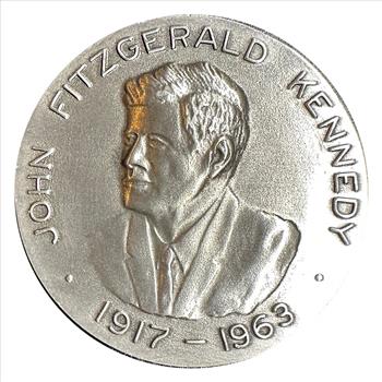 >1917-1963 John Fitzgerald Kennedy Medallion - Felt on Back