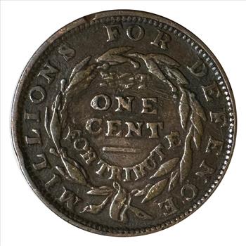 >1837 Hard Times Token - Not One Cent For Tribute