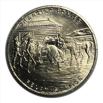. 1860-1935 Pony Express Diamond Jubilee Lustrous Commemorative Medallion