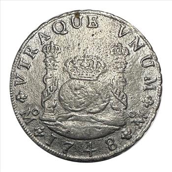 >1748 Mexico Ferdinand VI 8 Real Replica Colonial Era Coin