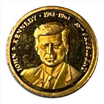 * Greatest American Presidents 14K Gold Coin - John F. Kennedy - .5 Grams