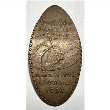1936 Great Lakes Exposition - Cleveland Centennial - Elongated