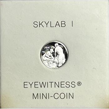 . 1973 Eye Witness Mini Coin Struck in Solid Platinum - Limited Edition Commemorative to Skylab 1 - #1161