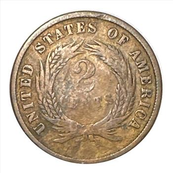 - 1865 U.S. Union Shield Two Cent Piece