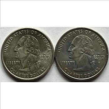 * 2000-D & 2001-D U.S. Colorized State Quarters - South Carolina & Rhode Island - Set of 2