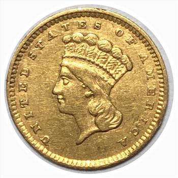1856 U.S. Gold Indian Princess Head, Large Head - Pristine Condition