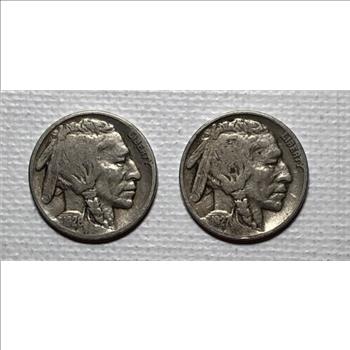 1927 1928 U.S. Buffalo Nickels