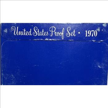 - 1970-S United States Proof Set - 5 Coins in Acrylic Holder