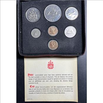 * 1976 Canada Royal Canadian Mint Uncirculated Coin Set - 7 Coin Set in Case with COA