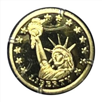 * Birth of Our Nation - Statue of Liberty 1886 - 14K Gold Replica Coin - 0.5 Grams - American Mint - One of 9,999
