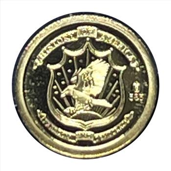 * Birth of Our Nation - Statue of Liberty 1886 - 14K Gold Replica Coin - 0.5 Grams - American Mint - One of 9,999