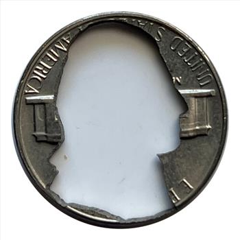 1969 U.S. Jefferson Cut-Out Nickel