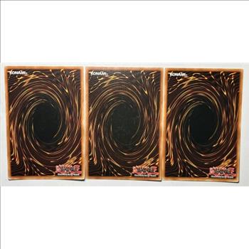 * 1996 Yu-Gi-Oh! Cards - Holographic Sphinx Teleia and Familiar Knight & Return from Different Dimension - Set of 3