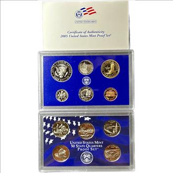 * 2005-S U.S. Mint Proof Set - 11 Coins in Original Mint Packaging