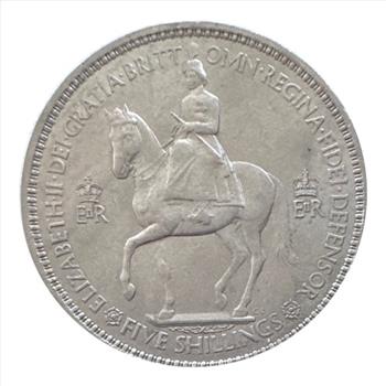 - 1953 Great Britain Five Shillings Commemorative Coin - Faith and