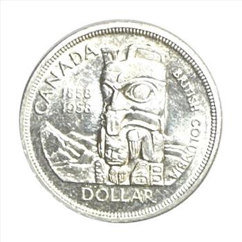 - 1958 Canada Silver One ($1) Dollar - AKA the 