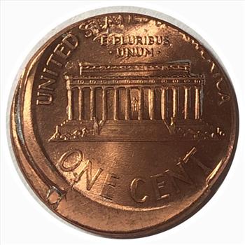 #1999 U.S.  Error Off Center Strike Lincoln One Cent