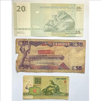 Mystery Bundle of Foreign Currency - 7 Notes