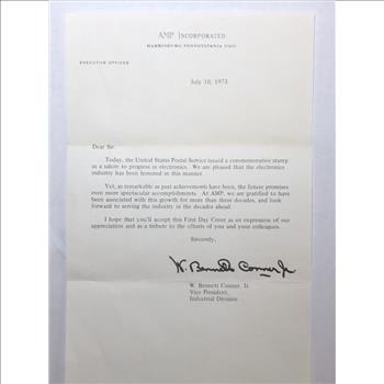 U.S. Commemorative Stamp to Salute Progress in Electronics - First Day of Issue