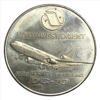 >Fly Northwest to Florida Token - DC-10 Airplane Token