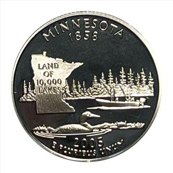 * 2005-S U.S. Silver Gem Proof State Quarter - Minnesota