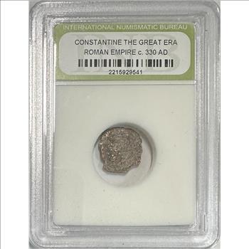 >Ancient Coin: INB Certified Constantine The Great Era Roman Empire Circa 330 AD
