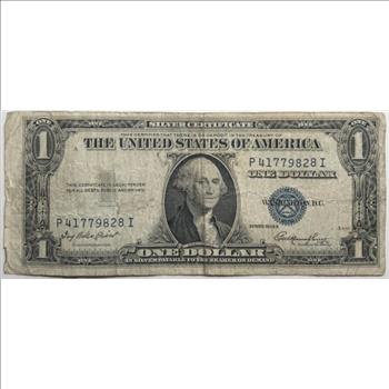 *1935E United States Silver Certificate One Dollar ($1) Blue Seal Note