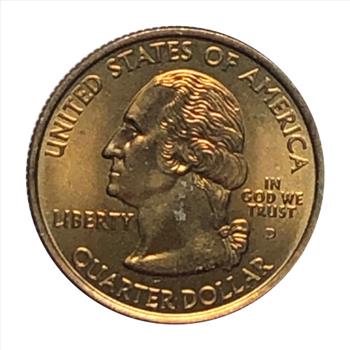 *2008-D US Uncirculated Washington State Quarter - New Mexico - Album Toned