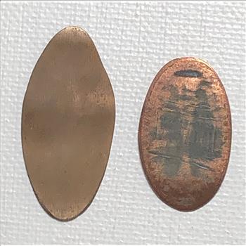 2 Elongated Cents - 1962 Seattle World Fair Space Needle & 1964 New York World Fair Italian Pavilion