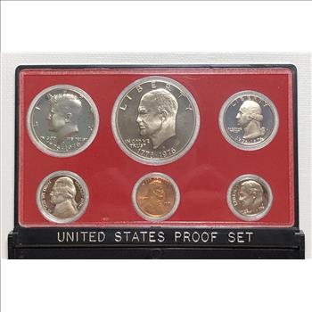 1976-S U.S. Bicentennial Mint Proof 6 Coin Set - Dollar, Half Dollar, Quarter, Dime, Nickel, Cent - In Original Mint Case