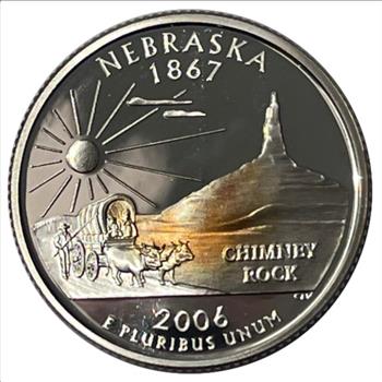 2006-S U.S. Silver Proof State Nebraska Quarter  