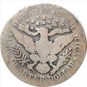 1898 US Silver Barber Quarter-Choice Original!