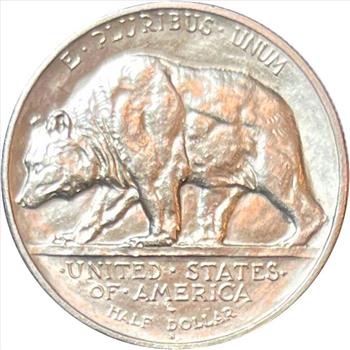 1925-S U.S. Silver Brilliant Uncirculated Classic Commemorative California Half Dollar