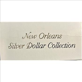 New Orleans Silver Dollar Collection (3) Beautifully Toned Obverse 1883-O, 1884-O & 1885-O Silver Morgan Dollars-Custom Case Uncirculated 