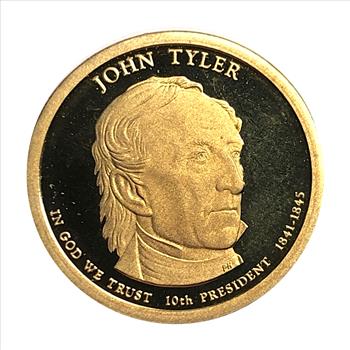 *2009-S US Proof Presidential One Dollar Coin – John Tyler