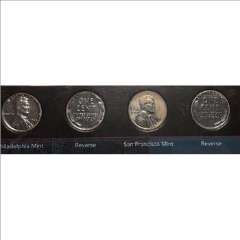 1943 U.S. Lincoln Steel Cent Collection - 5 Coins - 1 