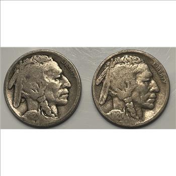1920-S and 1920-D U.S. Buffalo Nickels - Set  of 2