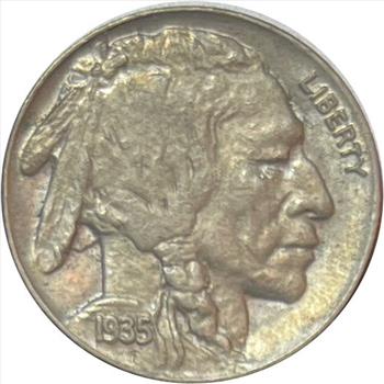 1935 U.S. Buffalo Nickel Choice Almost Uncirculated
