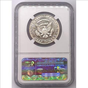 1966 SMS DDO Silver Kennedy Half Dollar Graded NGC MS67