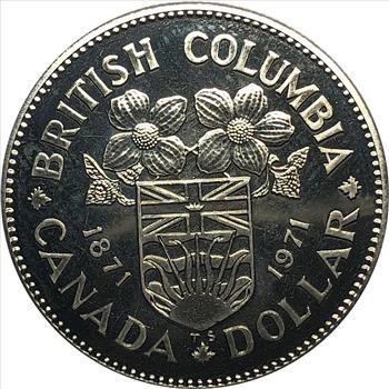 1971 Canada Dollar-British Columbia Commemorative