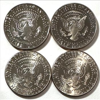 Lot of 4 U.S. “Proof” Kennedy Half Dollars - 2001-S, 2002 (P&S) and 2005-D