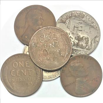 6 Different US Error Coins-Mostly Planchet Errors, Lamination, Etc