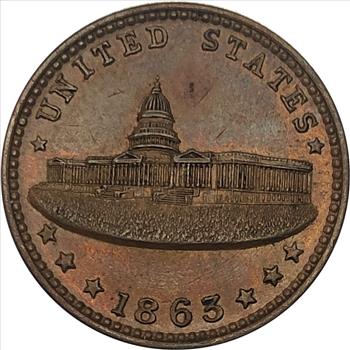 1863 US Civil War Store Card: 