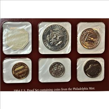 1964 U.S. Proof Set-Beautiful Original John F Kennedy First Year Of Issue Set!