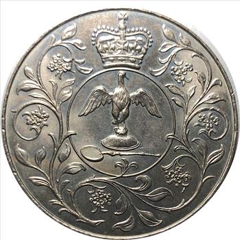1977 Great Britain Queen Elizabeth Commemorative Coin Brilliant Uncirculated