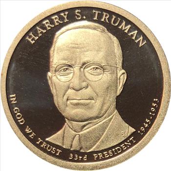 2015-S US DCAM Proof Harry S Truman Dollar Coin Proof Set Fresh