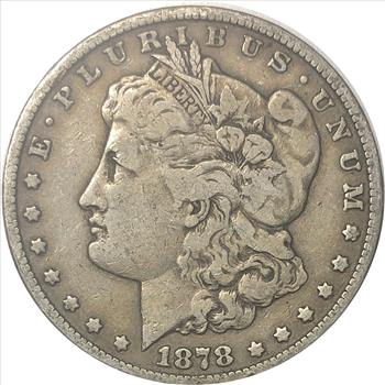 1878-S US Silver Morgan Dollar-First Year Of Issue